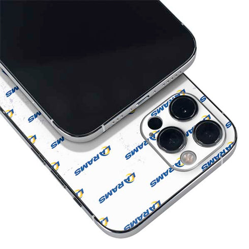 NFL Los Angeles Rams White Logo Blast iPhone 12 Pro Max Skin